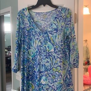 Lily Pulitzer 3/4 sleeve v-neck dress